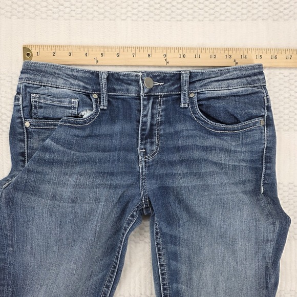 BKE Stella Bootcut Jeans Womens 29 Blue Denim Mid Rise Stretch - Picture 5 of 12